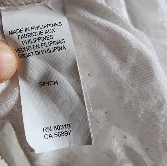 Lucky Brand white flowy top - Picture 3 of 8